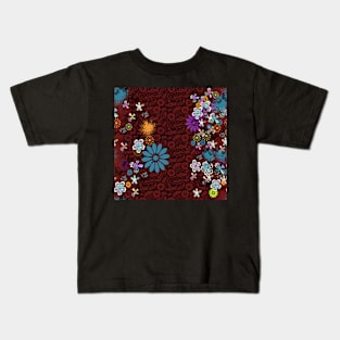 Colorful mix flowers Kids T-Shirt